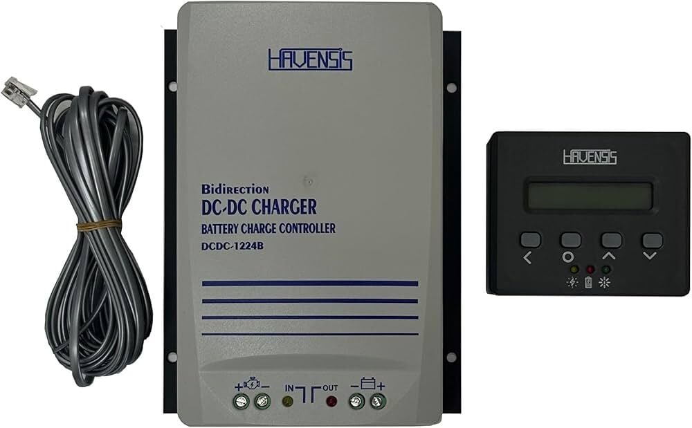 HAVENSİS Çift Yönlü DC DC 30A Akü Şarj Kontrol Cihazı + Ekran (Takviye Modlu)