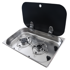 bio Cam Kapaklı Çiftli Gömme Ocak- FSM 3450