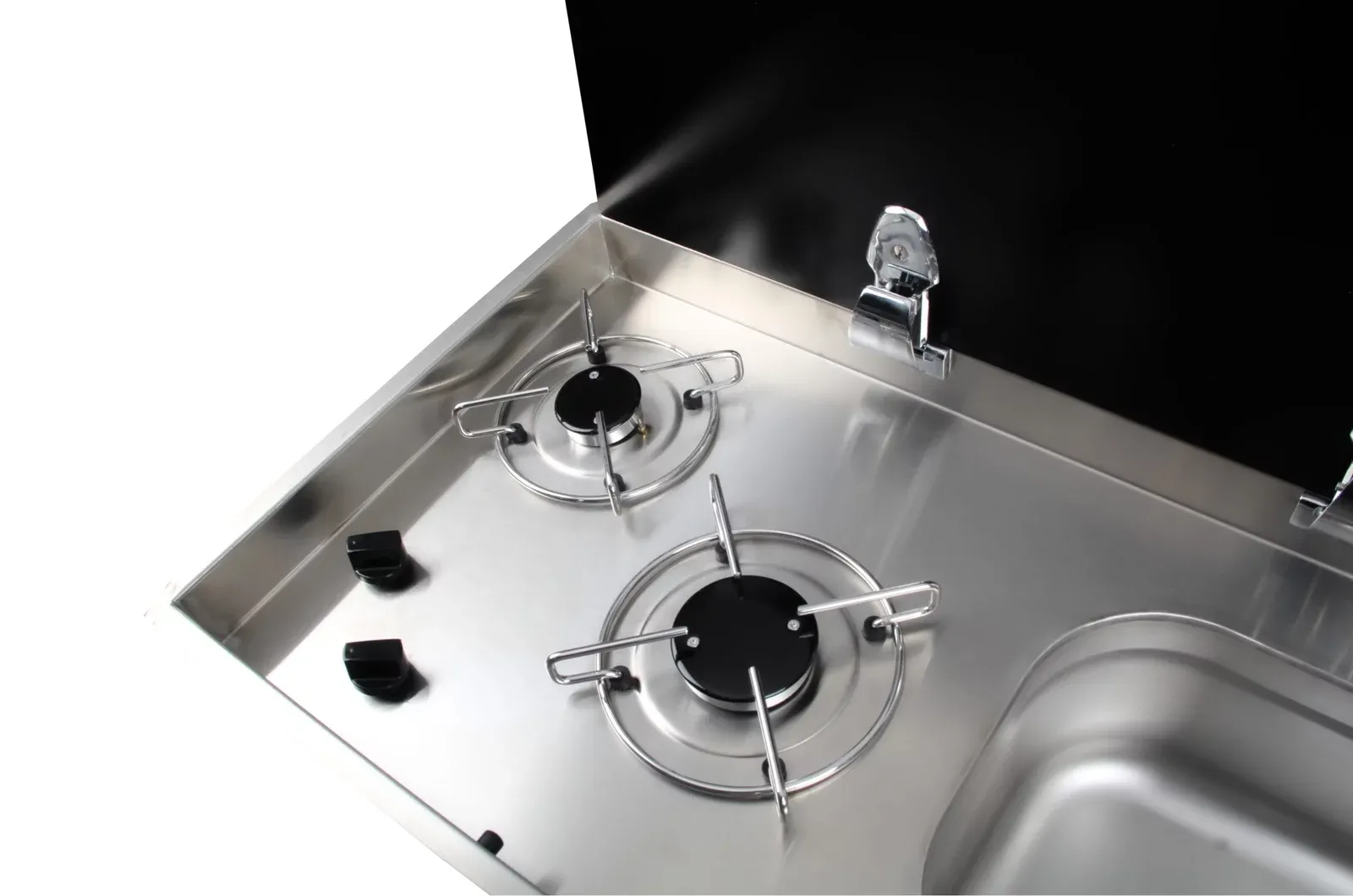 Cam Kapaklı İkili Gömme Ocaklı Evye – FSM 3455