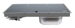 Cam Kapaklı İkili Gömme Ocaklı Evye – FSM 3455