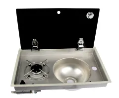 Cam Kapaklı Tekli Gömme Ocaklı Evye – FSM 3401