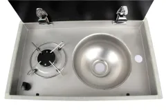 Cam Kapaklı Tekli Gömme Ocaklı Evye – FSM 3401