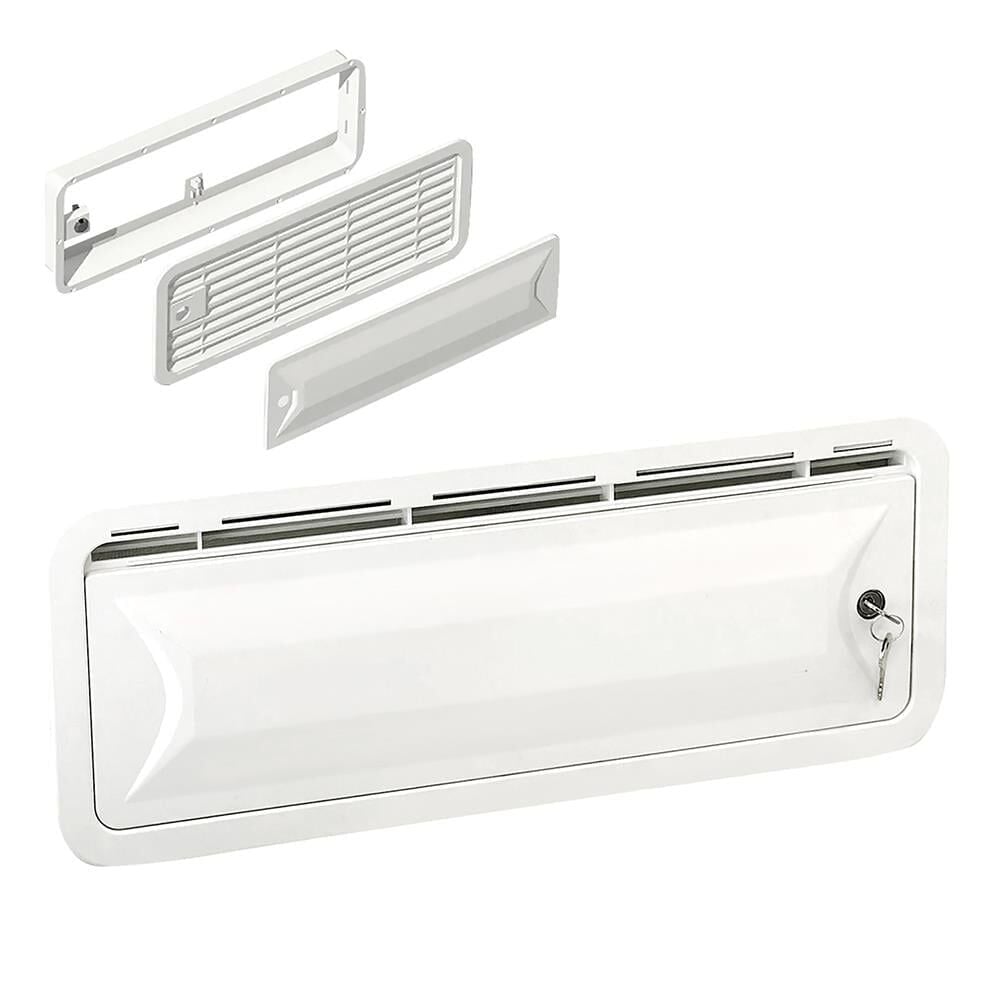 cambrosa  kilitli buzdolabı menfezi kış kapaklı beyaz