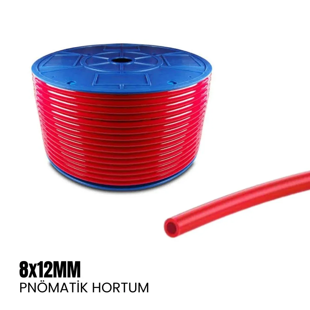 pnömatik hortum 8*12 Kırmızı