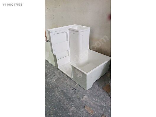 75x110  karavan duş tekne seti beyaz