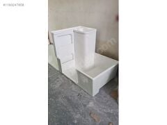 75x110  karavan duş tekne seti beyaz