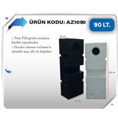 KARAVAN SU DEPOSU 90 LİTRE TEMİZ BEYAZ 33 x 106 yükseklik 24