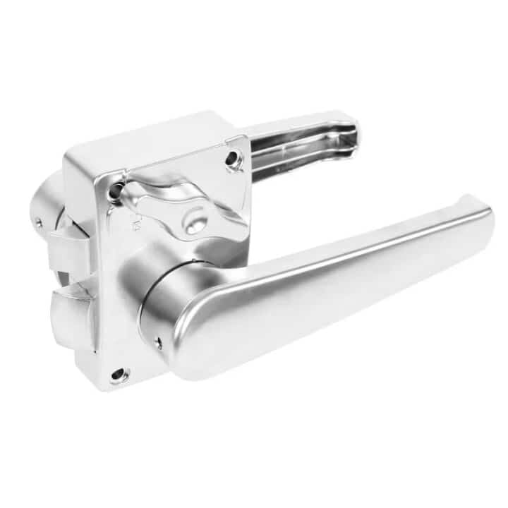 Karavan Banyo Kapı Kilit Kolu ( Gri ) Çift Yönlü İçten Kilitli