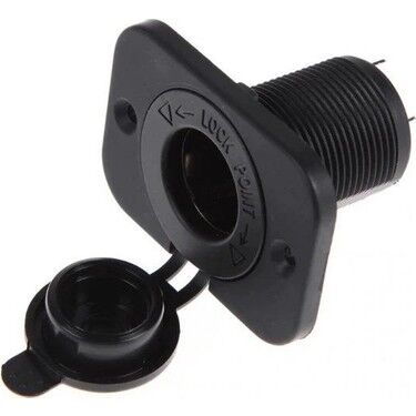 KARAVAN TEKNE MARİN TİPİ ÇAKMAKLIK ŞARJ SOKETİ 12V ÇERÇEVELİ
