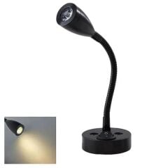 Led Okuma Lambası Günışığı 12v 3w - Siyah