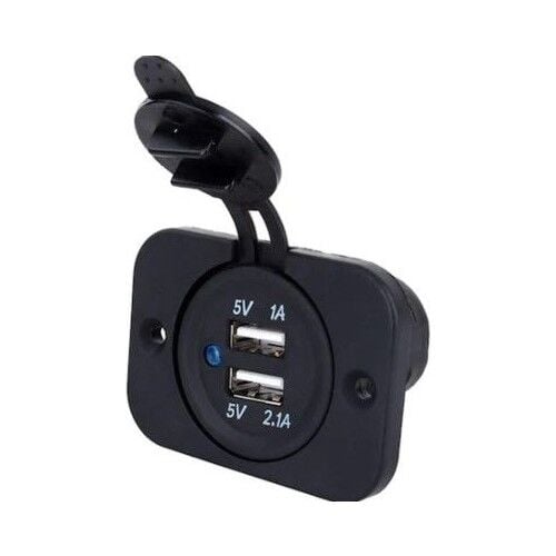 sealux USB Söket 12v/24v İkili USB Girişi Marin Tip