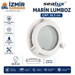 SEALUX TEKNE & YAT LUMBOZ İÇTEN MONTAJ BEYAZ Ø26,5cm