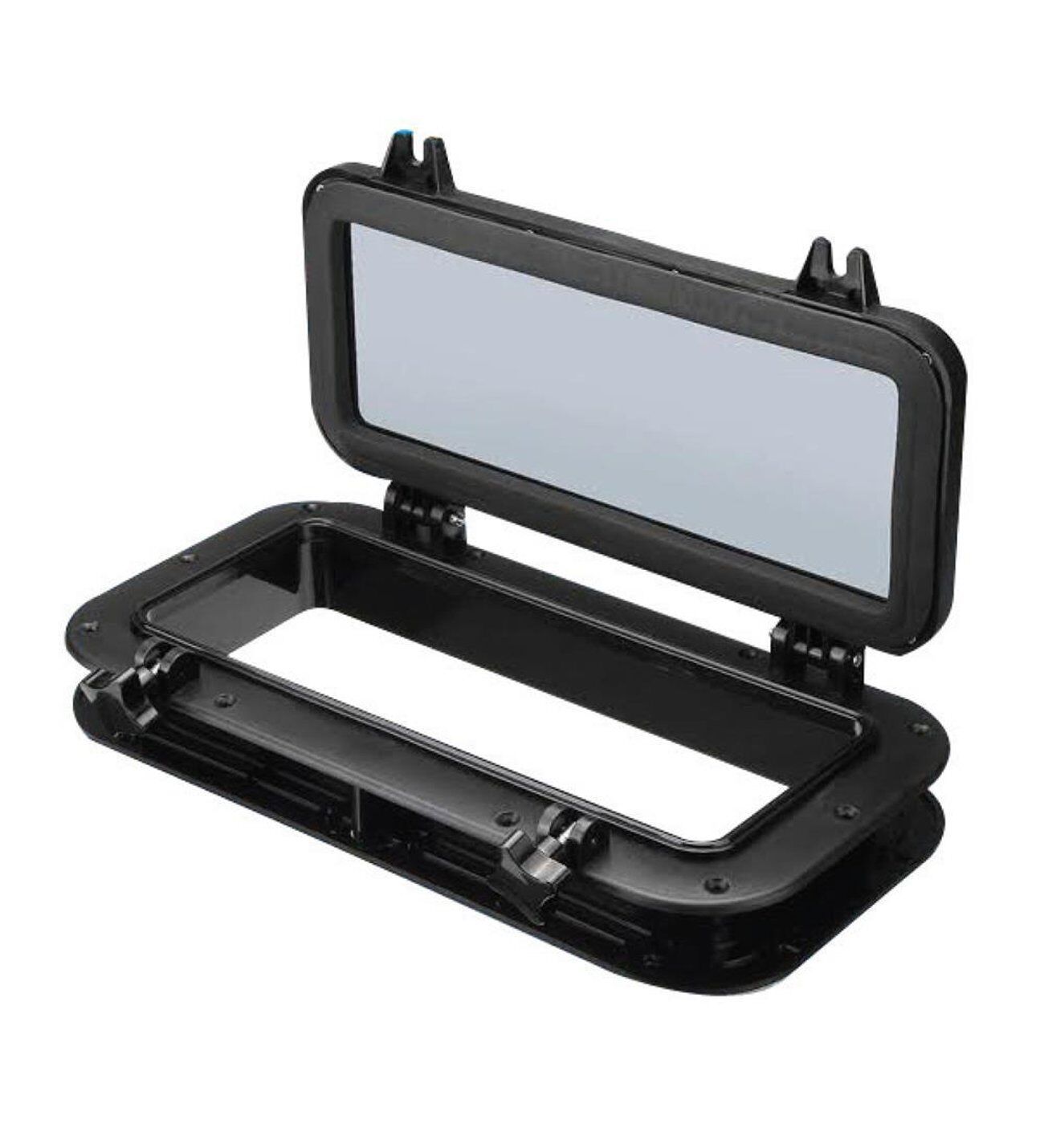 Sealux Lumboz Plastik Dikdörtgen 20x40cm İçten Montaj - Siyah