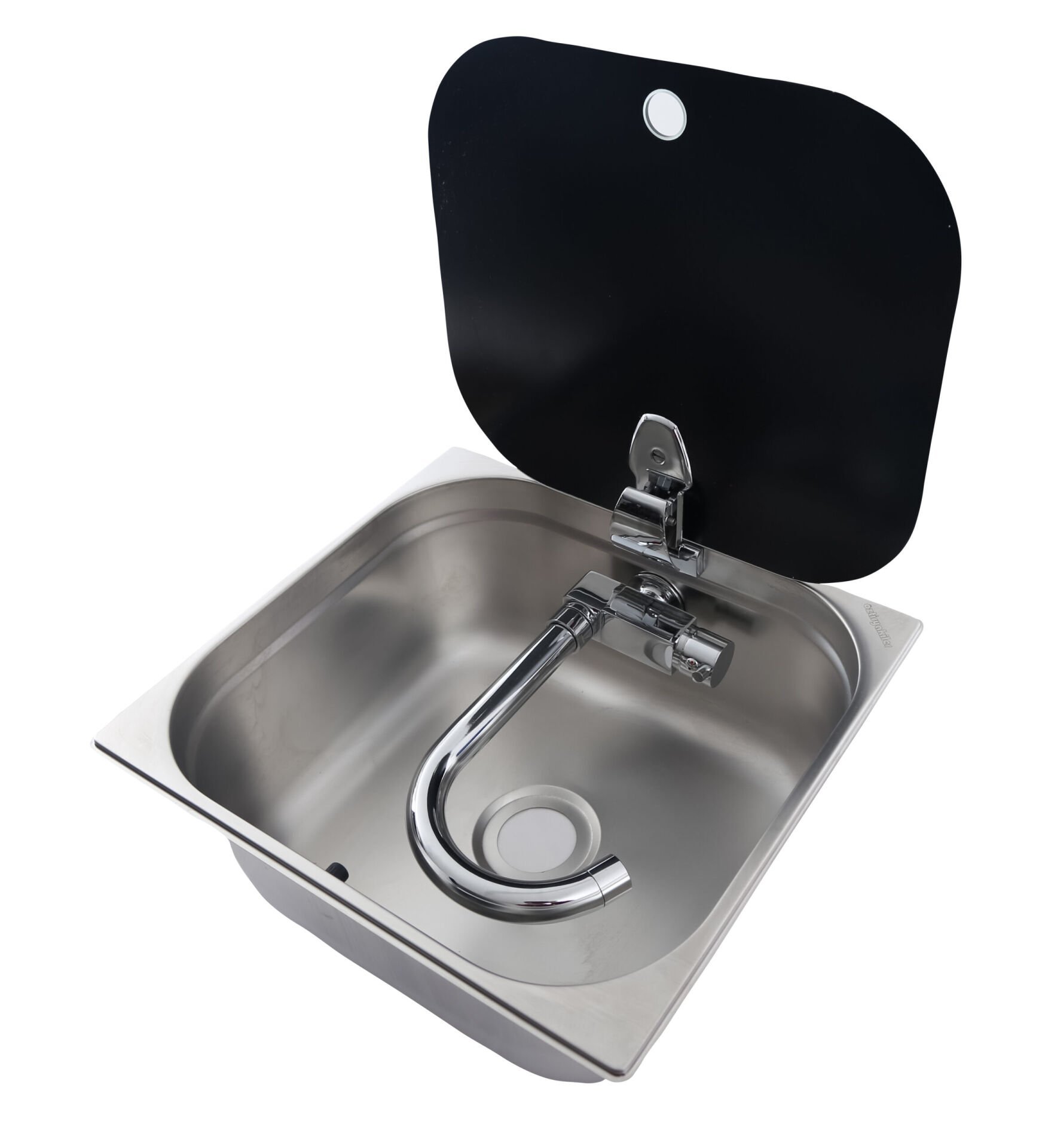 bio Cam Kapaklı Dikdörtgen Evye – FSM 3426 musluk hariç