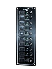 REMKAY SWİTCH PANEL İZOLELİ 10 LU YATAY 12-24V
