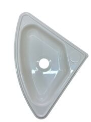 KARAVAN TEKNE BANYO WC Plastik üçgen lavabo beyaz