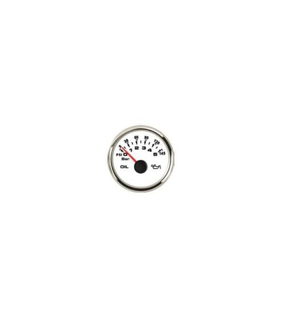 sealux YAĞ BASINÇ GÖSTERGESİ 0-5BAR Ø52mm BEYAZ 12-24V