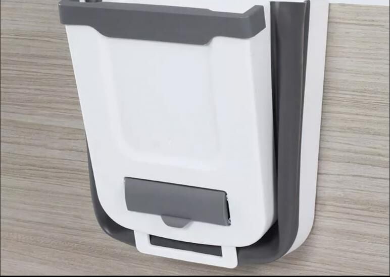 Karavan Çöp Kovası 7 Litre Katlanır Tezgahaltı Tip - BEYAZ