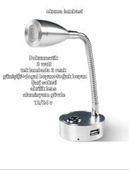 Led kitap  Okuma Lambası Günışığı 12v 3w - krom