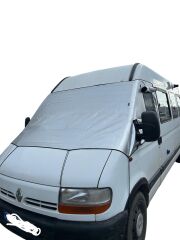 renault master  ön cam güneşlik izelasyonlu açılır camlı