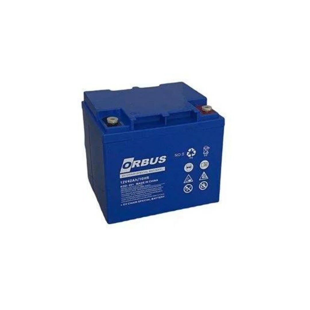 Orbus Engelli Araç Aküsü 42 Ah (42 amper) 12 Volt