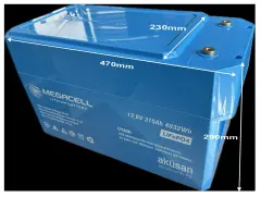 Megacell 12.8V 315Ah LiFePO4 Lityum Demir Fosfat Akü(Bluetoothlu)(ABS)