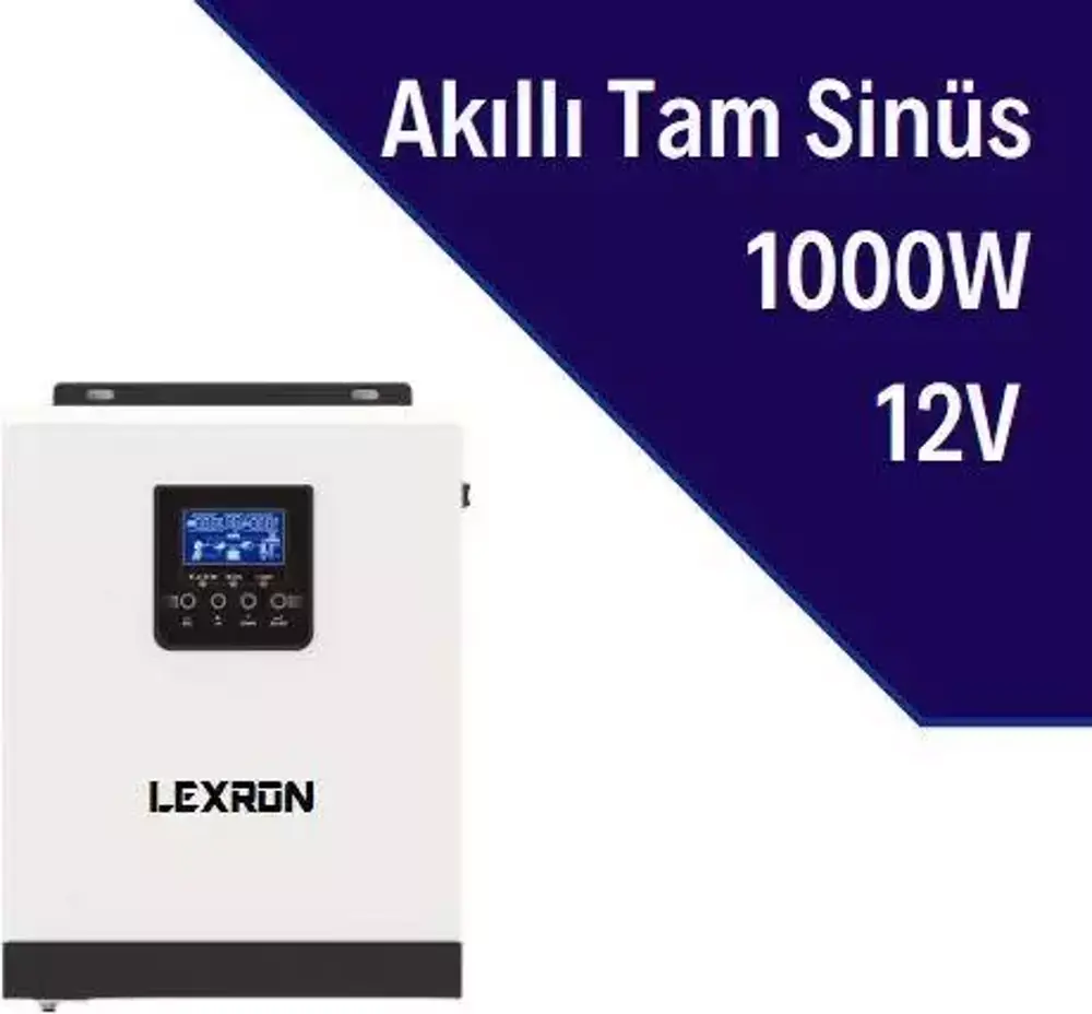 Lexron Smart 1KW 1000 W 12V Tam Sinüs Akıllı İnverter
