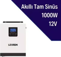 Lexron Smart 1KW 1000 W 12V Tam Sinüs Akıllı İnverter