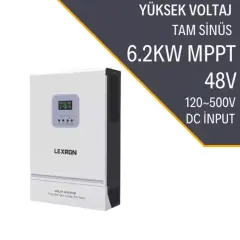 Lexron 6.2 kW 48 V Mppt 90-500v Pv Input 100a Mppt Akıllı Inverter