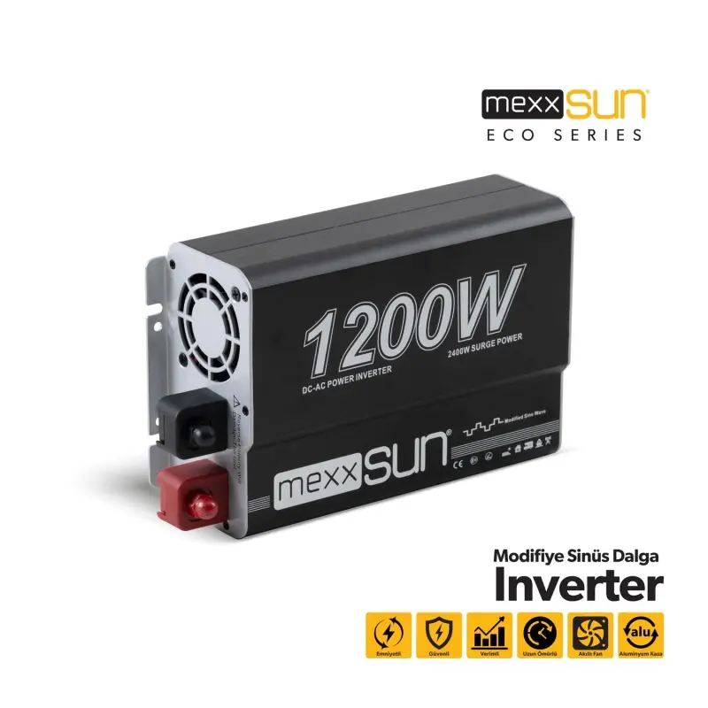 Mexxsun 24V 1200W Modifiye Sinüs İnverter