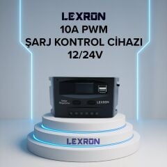 LEXRON 10 AMPER Pwm Şarj Regülatörü 12/24V