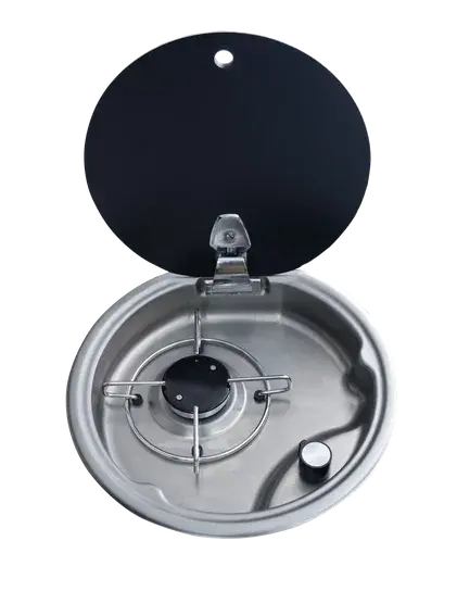 bio Cam Kapaklı Tek Gözlü Gömme Ocak-( OVAL )