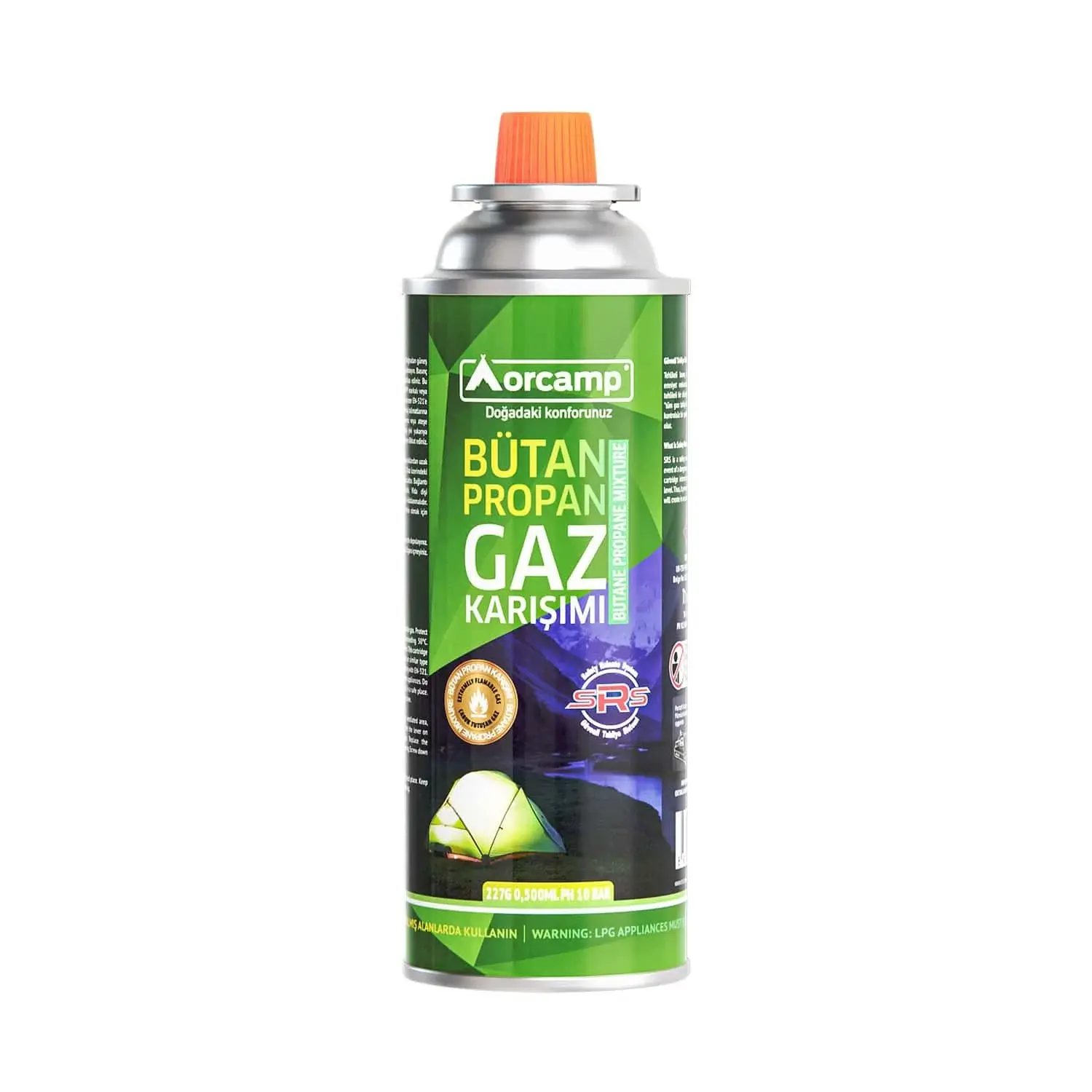 ORCAMP 227 gr.GAZ KARTUŞU(KORE TİPİ OCAKLAR İÇİN)