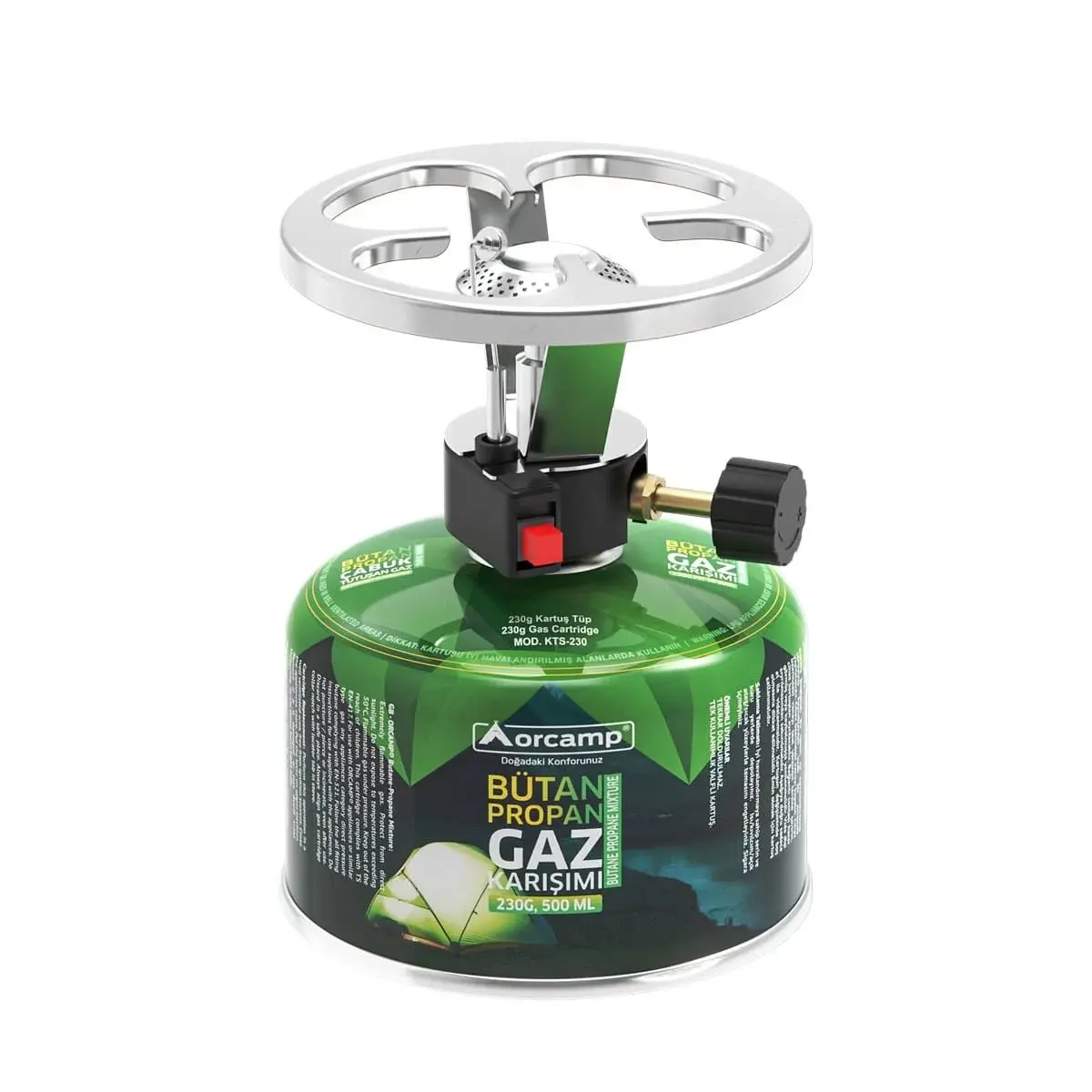 ORCAMP ÇAKMAKLI SİBOPLU KARTUŞ OCAK+230grTÜP