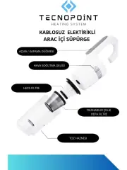 teknopoint  araç içi süpürge 80w