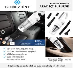 teknopoint  araç içi süpürge 80w