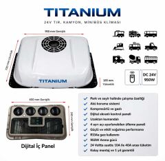 TİTANİUM KARAVAN PARK SEYİR KLİMASI 24V 9600 BTUU