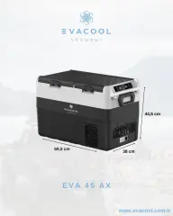 EVACOOL 45AX 40 LİTRE ÇİFT KAPAK MOBİL BUZDOLABI