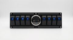 8 LI KONTROL SWITCH PANELİ BÜYÜK TUŞ 12/24V GÖSTERGELİ