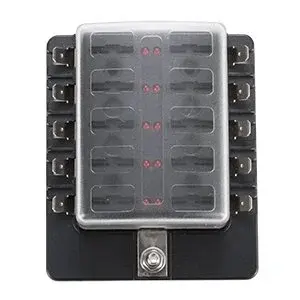 IŞIKLI BIÇAK SİĞORTA KUTUSU 12/24V 10 LU