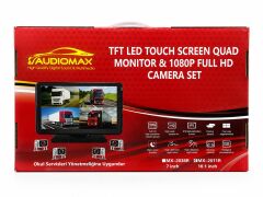 KARAVAN GÜVENLİK KAMERASI 4 LÜ EKRANLI SET AUDIOMAX