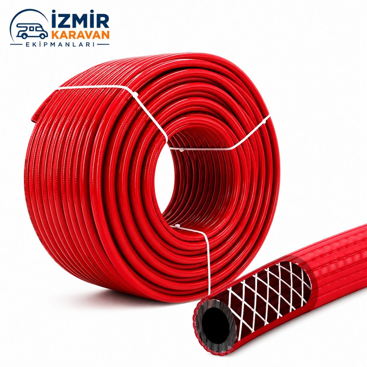karavan gaz ve su tesisatı 8 mm jawa thermo su hortumu ( kırmızı )