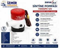 SEALUX SİNTİNE POMPASI SEALUX 1100gph 12v