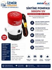 SEALUX SİNTİNE POMPASI SEALUX 500gph 12v
