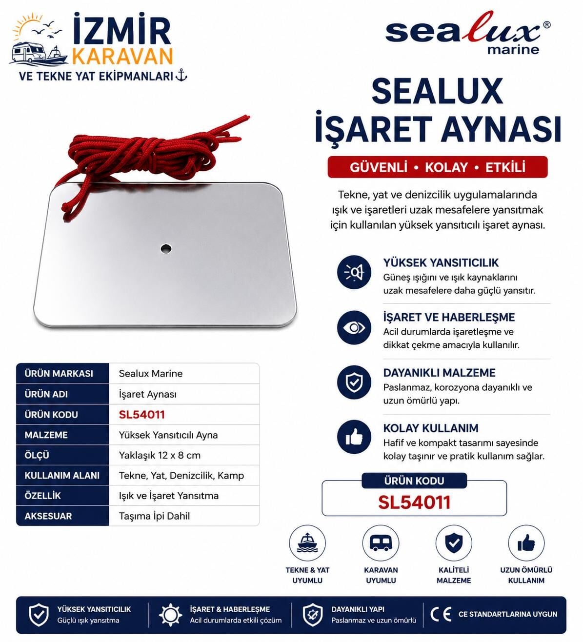 SEALUX İŞARET AYNASI