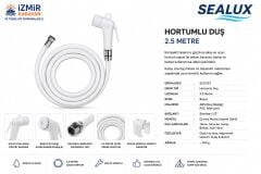 SEALUX DIŞ DUŞ HORTUMLU 2,5mt