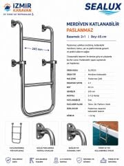 SEALUX TEKNE KATLANIR MERDİVEN 2+1 CR-Nİ