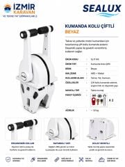 SEALUX TEKNE KUMANDA KOLU ÇİFTLİ BEYAZ GAZ+ ŞANZIMAN