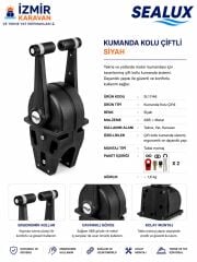 SEALUX TEKNE KUMANDA KOLU ÇİFTLİ SİYAH GAZ+ ŞANZIMAN