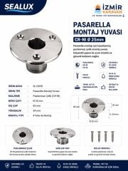 SEALUX TEKNE PASARELLA MONTAJ AYAĞI Ø25mm cr-ni KROM